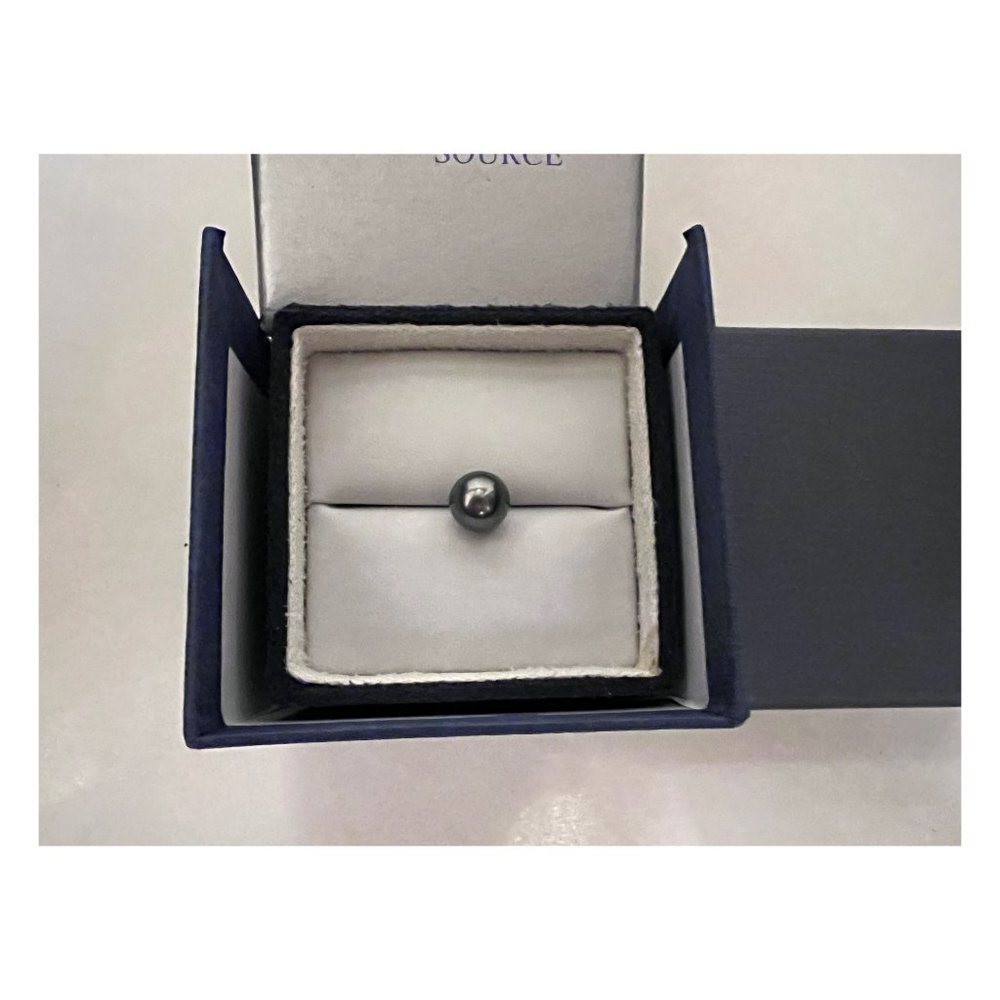 THE PEARL SOURCE NWOT Black 9mm Tahitian South Sea Pearl AAA